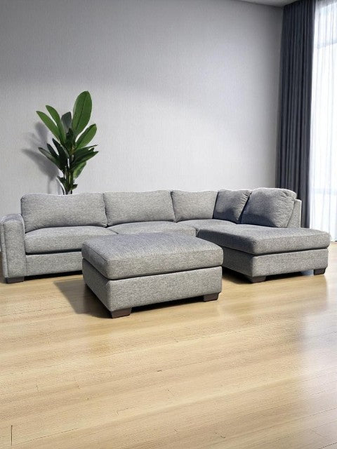 Penelope Fabric Sectional with Ottoman