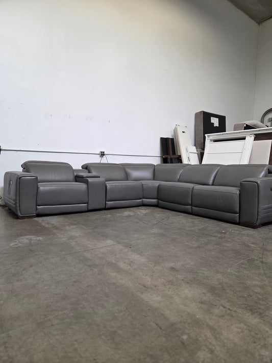 6pc Leather Recliner