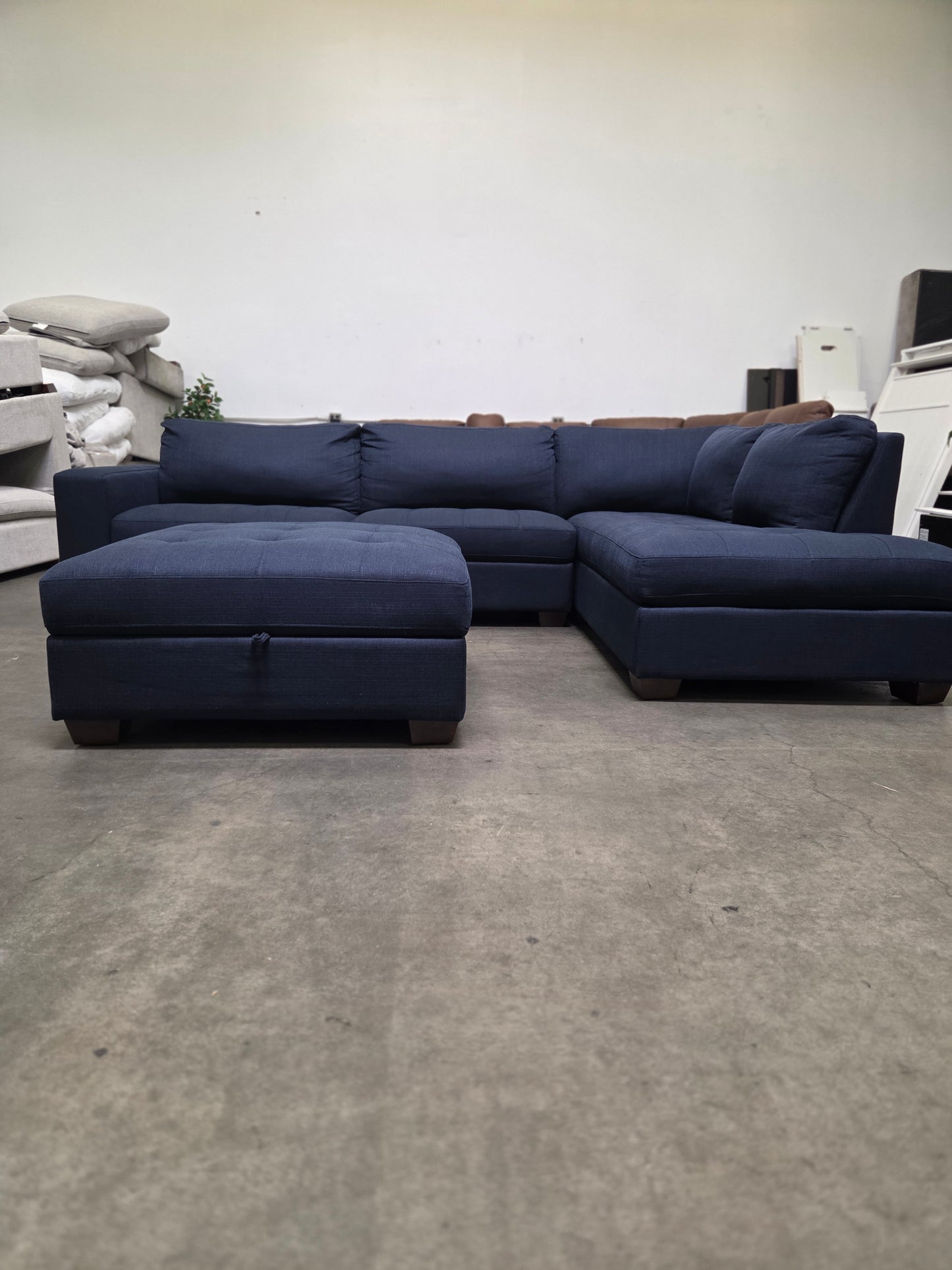 Blue Sectional 3pc