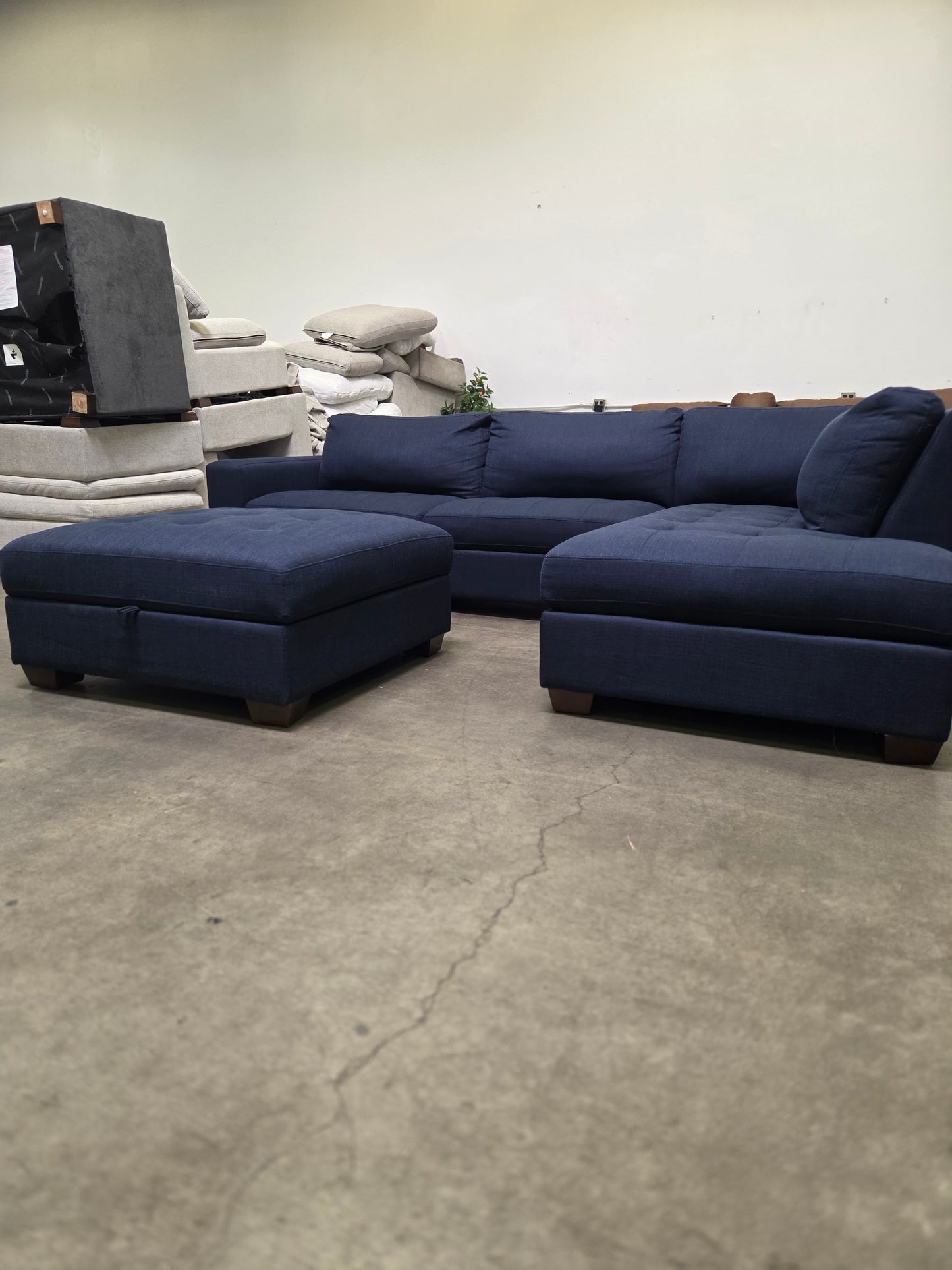 Blue Sectional 3pc