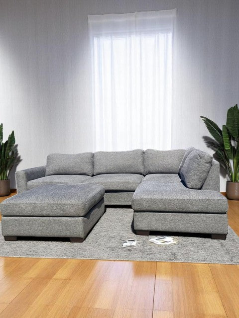 Penelope Fabric Sectional with Ottoman
