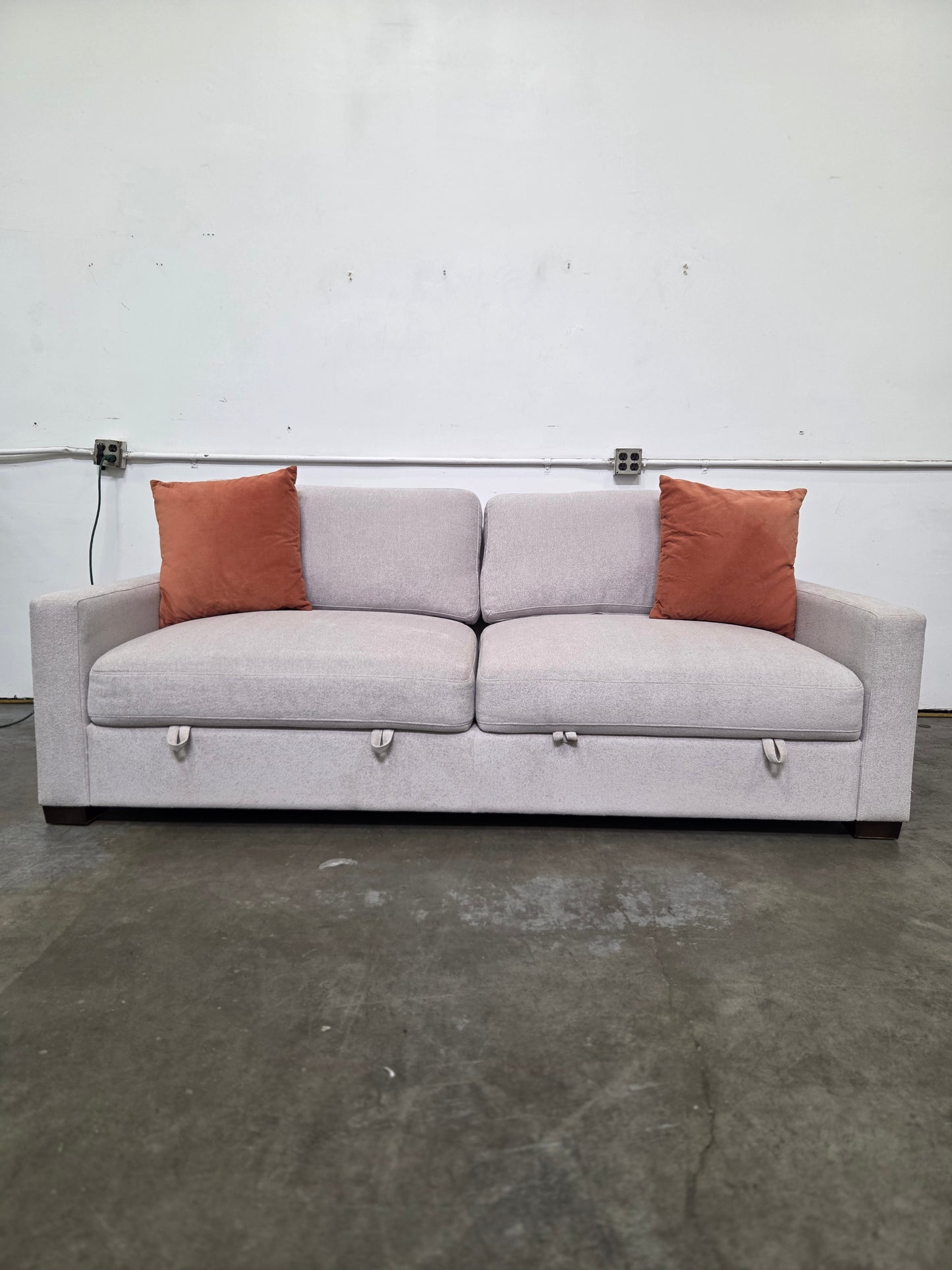 Thomasville Lambert Fabric Sofa with storage