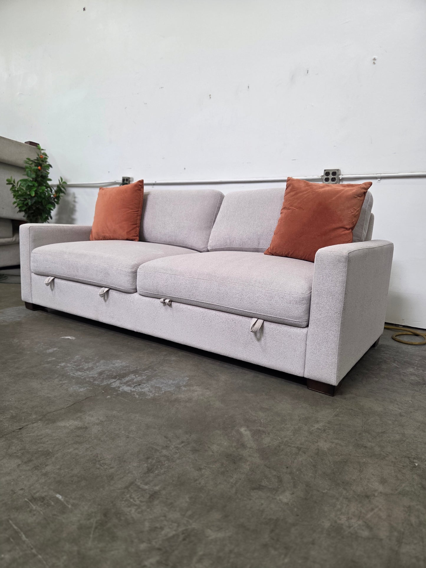 Thomasville Lambert Fabric Sofa with storage
